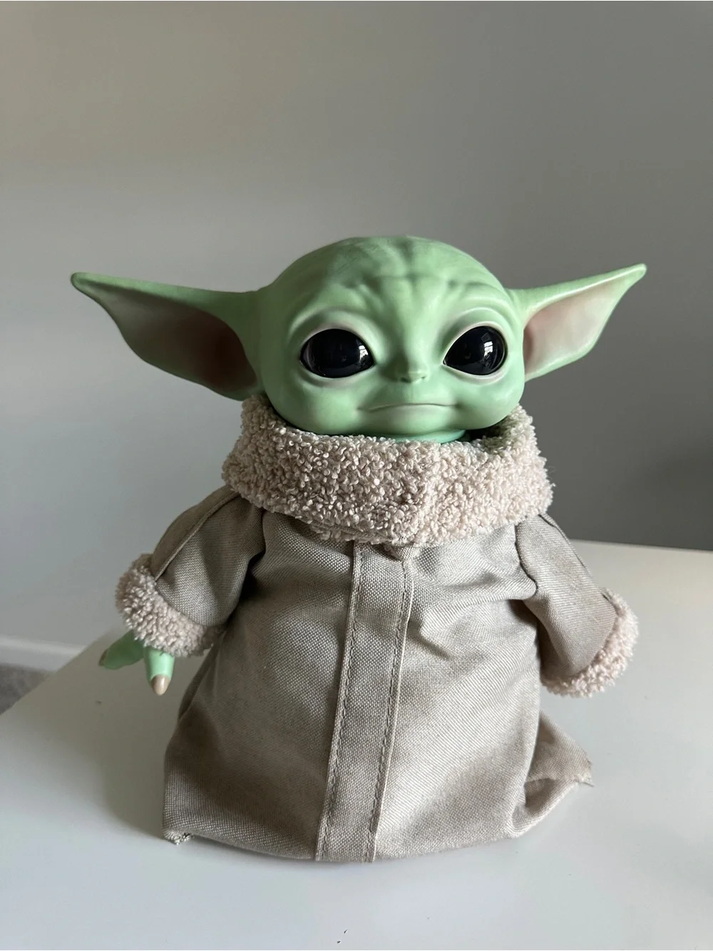 Mattel Star Wars Mandalorian Grogu Baby Yoda 11” Plush Soft Body Rubber Head👽🛸💚